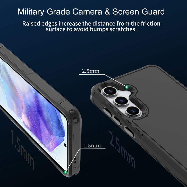 For Samsung Galaxy A55 5G RedPepper Armor PC Hybrid TPU Phone Case(Black) - Galaxy Phone Cases by RedPepper | Online Shopping South Africa | PMc TechLife | Buy Now Pay Later Mobicred