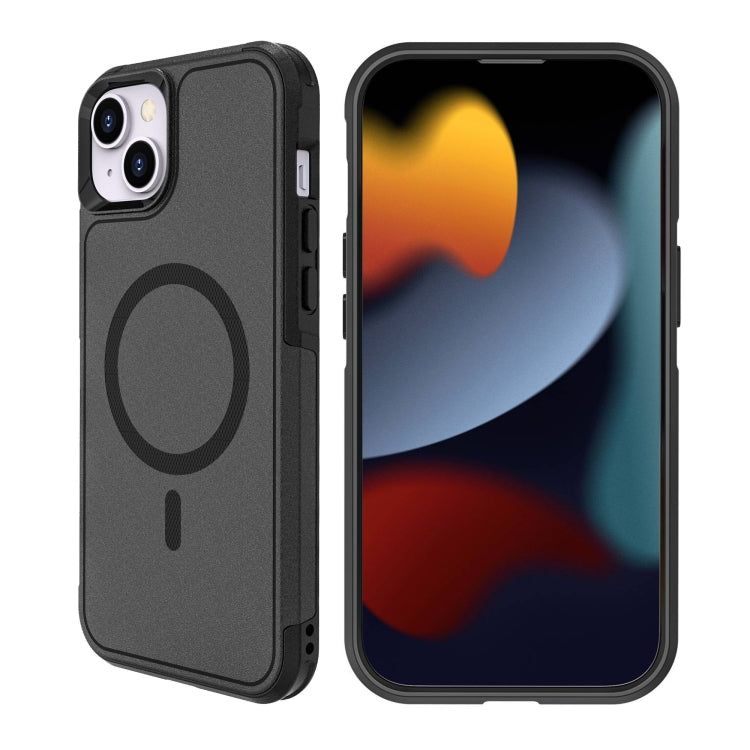 For iPhone 15 RedPepper Armor Magsafe PC Hybrid TPU Phone Case(Black) - free shipping - PMC Jewellery - Order now!