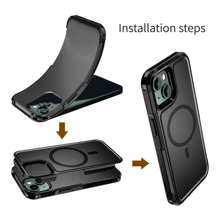 For iPhone 13 RedPepper Armor Magsafe PC Hybrid TPU Phone Case(Black) - iPhone 13 Cases by RedPepper | Online Shopping South Africa | PMC TechLife | Buy Now Pay Later Mobicred