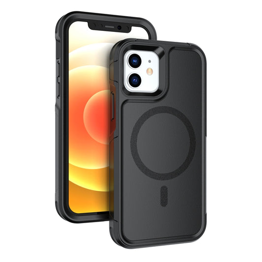 For iPhone 12 / 12 Pro RedPepper Armor Magsafe PC Hybrid TPU Phone Case(Black) - free shipping - PMC Jewellery - Order now!