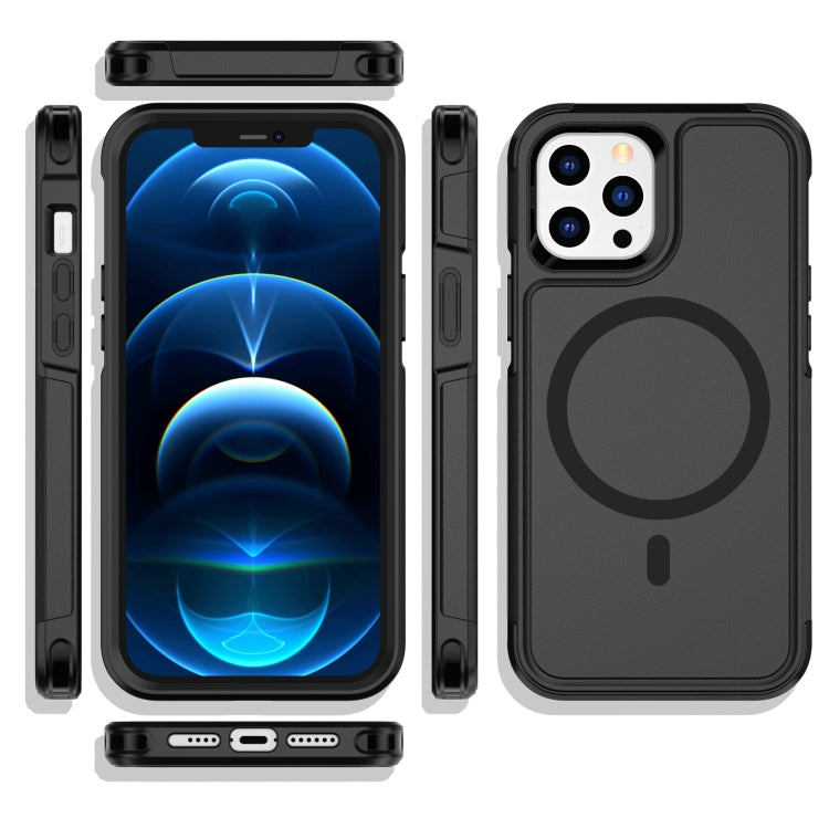 For iPhone 12 Pro Max RedPepper Armor Magsafe PC Hybrid TPU Phone Case(Black) - free shipping - PMc TechLife - Order now!