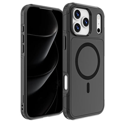 For iPhone 17 Pro Max RedPepper Armor Magsafe PC Hybrid TPU Phone Case(Black) - free shipping - PMC Jewellery - Order now!