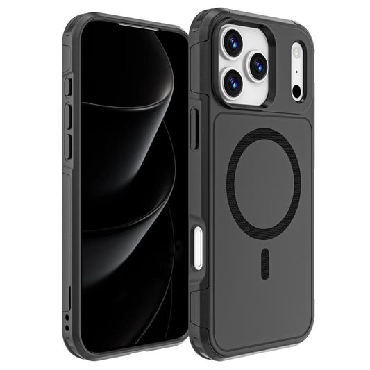 For iPhone 17 Pro Max RedPepper Armor Magsafe PC Hybrid TPU Phone Case(Black) - free shipping - PMC Jewellery - Order now!