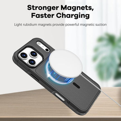For iPhone 17 Pro Max RedPepper Armor Magsafe PC Hybrid TPU Phone Case(Black) - free shipping - PMC Jewellery - Order now!