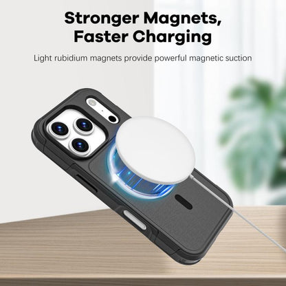 For iPhone 17 Pro RedPepper Armor Magsafe PC Hybrid TPU Phone Case(Black) - iPhone 17 Pro Cases by RedPepper | Online Shopping South Africa | PMC Jewellery | Buy Now Pay Later Mobicred