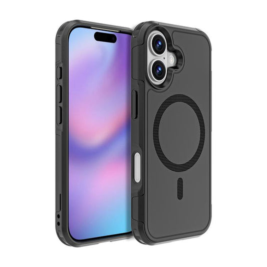 For iPhone 17 RedPepper Armor Magsafe PC Hybrid TPU Phone Case(Black) - free shipping - PMC Jewellery - Order now!