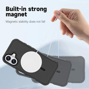 For iPhone 17 RedPepper Armor Magsafe PC Hybrid TPU Phone Case(Black)