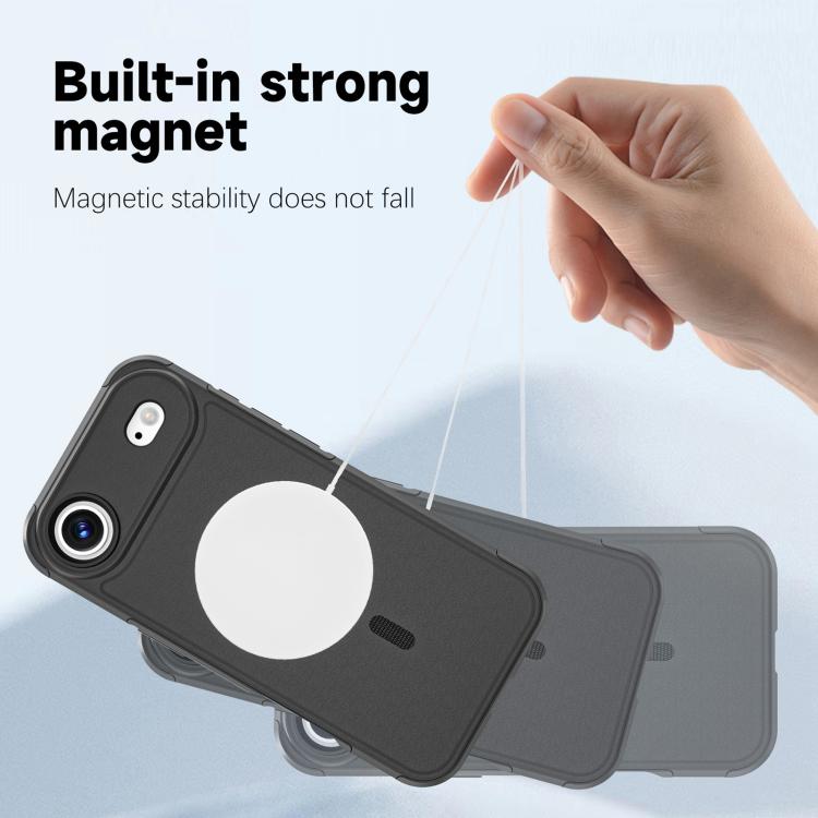 For iPhone 17 Air RedPepper Armor Magsafe PC Hybrid TPU Phone Case(Black) - free shipping - PMC Jewellery - Order now!