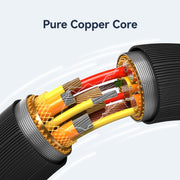 USAMS US-SJ693 USB to USB-C / Type-C 3A Striped Fast Charge Data Cable, Length:2m(Blue)
