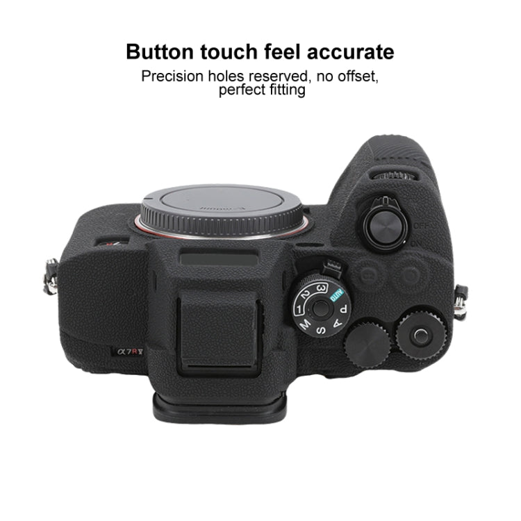For Sony ILCE7RM5 / A7R5 Litchi Texture Soft Silicone Protective Case(Black) - free shipping - PMC TechLife - Order now!