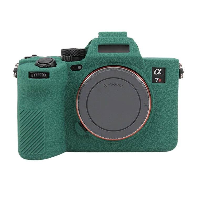 For Sony ILCE7RM5 / A7R5 Litchi Texture Soft Silicone Protective Case(Green) - free shipping - PMC TechLife - Order now!
