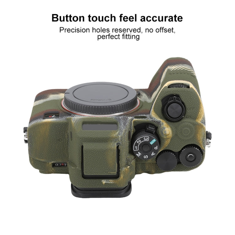 For Sony ILCE7RM5 / A7R5 Litchi Texture Soft Silicone Protective Case(Camouflage) - Protective Case by PMC TechLife | Online Shopping South Africa | PMC TechLife | Buy Now Pay Later Mobicred