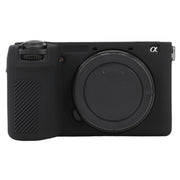 For Sony ILCE-6700 / A6700 Litchi Texture Soft Silicone Protective Case(Black)
