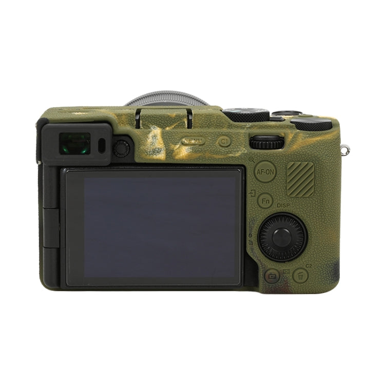 For Sony ILCE-7CM2 / A7C II / A7CR Litchi Texture Soft Silicone Protective Case(Camouflage) - Protective Case by PMC TechLife | Online Shopping South Africa | PMC TechLife | Buy Now Pay Later Mobicred