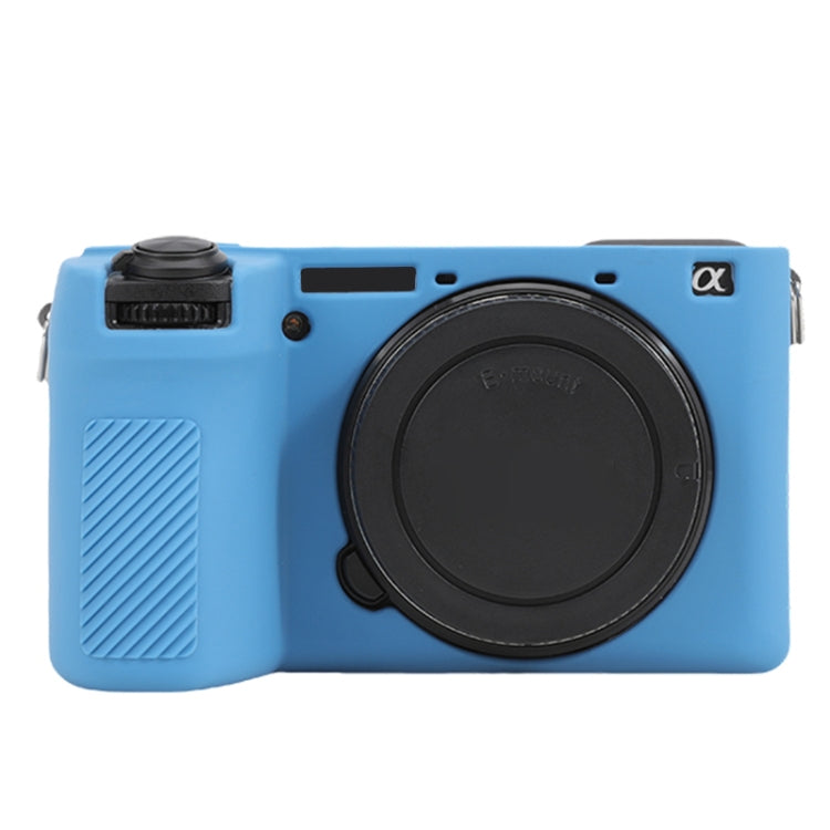 For Sony ILCE-6700 / A6700 Glossy Soft Silicone Protective Case(Blue) - Protective Case by PMC TechLife | Online Shopping South Africa | PMC TechLife | Buy Now Pay Later Mobicred