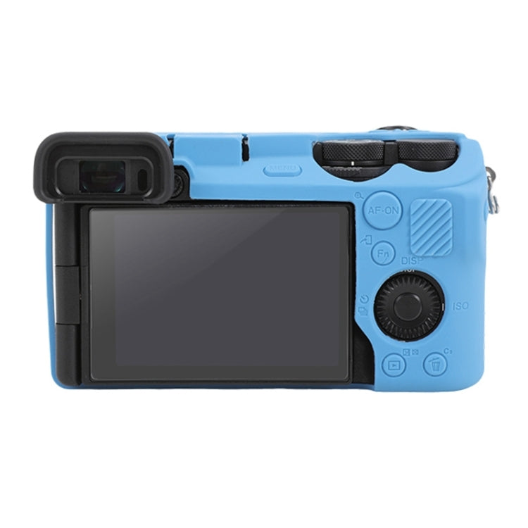 For Sony ILCE-6700 / A6700 Glossy Soft Silicone Protective Case(Blue)