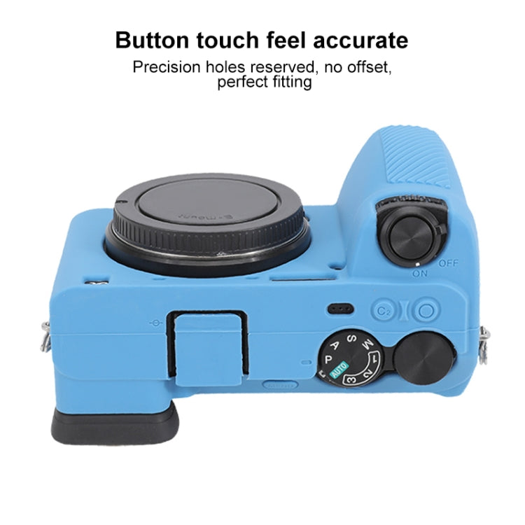 For Sony ILCE-6700 / A6700 Glossy Soft Silicone Protective Case(Blue) - Protective Case by PMC TechLife | Online Shopping South Africa | PMC TechLife | Buy Now Pay Later Mobicred