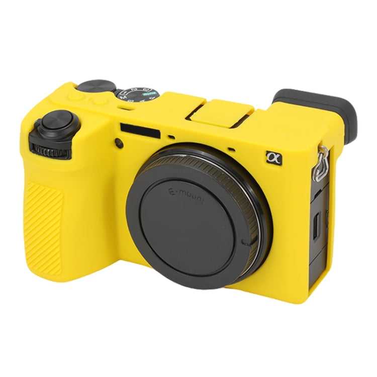 For Sony ILCE-6700 / A6700 Glossy Soft Silicone Protective Case(Yellow) - Protective Case by PMC TechLife | Online Shopping South Africa | PMC TechLife | Buy Now Pay Later Mobicred