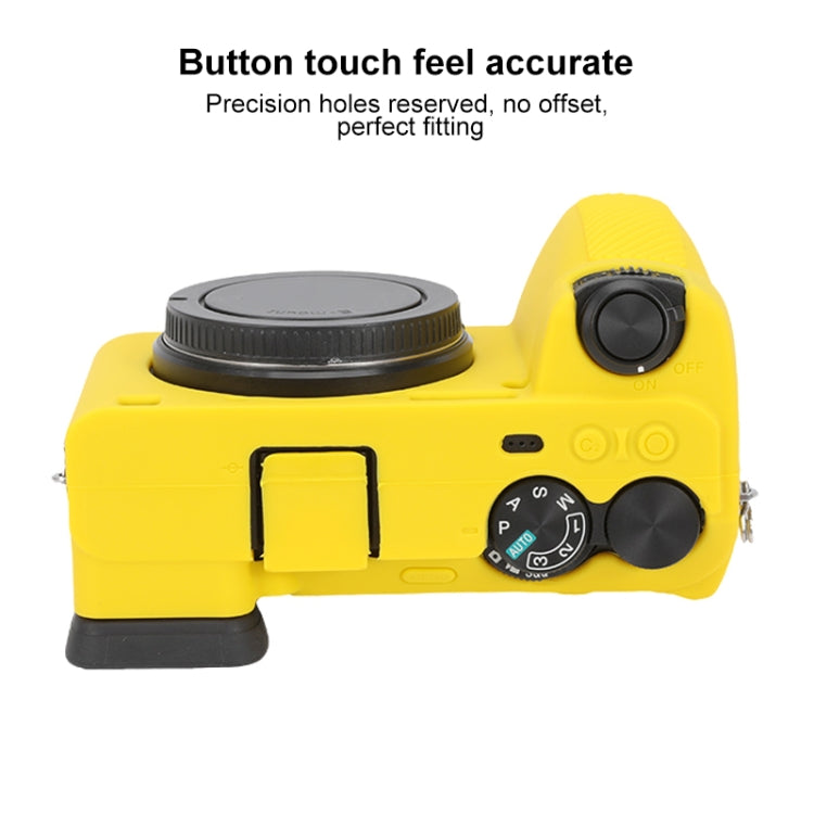 For Sony ILCE-6700 / A6700 Glossy Soft Silicone Protective Case(Yellow) - Protective Case by PMC TechLife | Online Shopping South Africa | PMC TechLife | Buy Now Pay Later Mobicred
