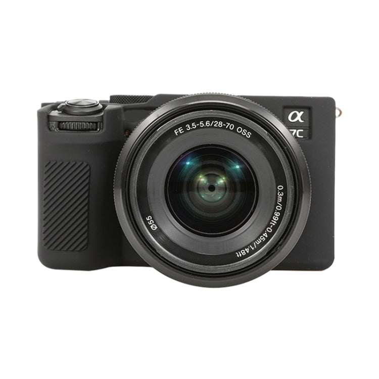 For Sony ILCE-7CM2 / A7C II / A7CR Glossy Soft Silicone Protective Case(Black) - Protective Case by PMC TechLife | Online Shopping South Africa | PMC TechLife | Buy Now Pay Later Mobicred