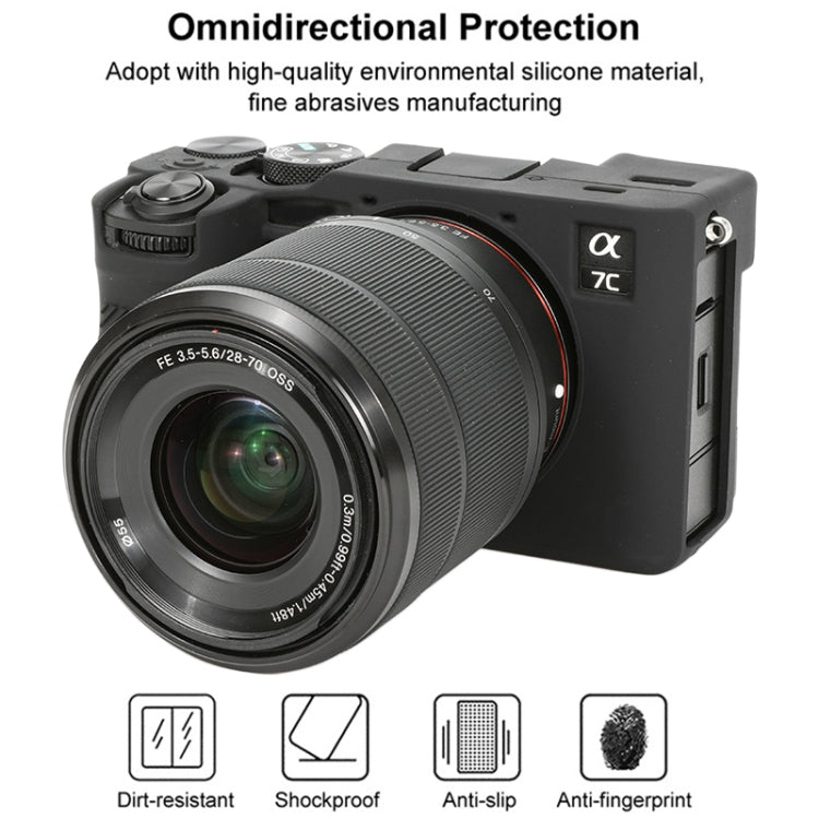 For Sony ILCE-7CM2 / A7C II / A7CR Glossy Soft Silicone Protective Case(Black) - Protective Case by PMC TechLife | Online Shopping South Africa | PMC TechLife | Buy Now Pay Later Mobicred