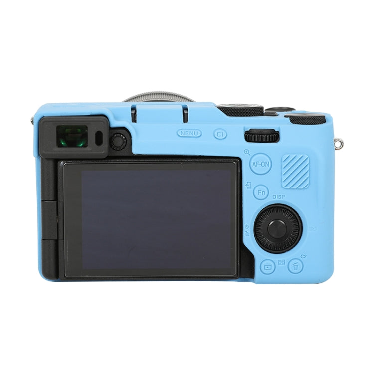 For Sony ILCE-7CM2 / A7C II / A7CR Glossy Soft Silicone Protective Case(Blue) - Protective Case by PMC TechLife | Online Shopping South Africa | PMC TechLife | Buy Now Pay Later Mobicred