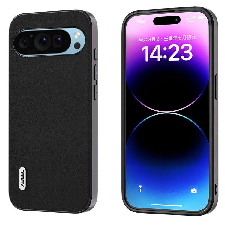 For Google Pixel 9 ABEEL Arashi Texture PU Phone Case(Black) - Google Cases by PMC TechLife | Online Shopping South Africa | PMC TechLife | Buy Now Pay Later Mobicred