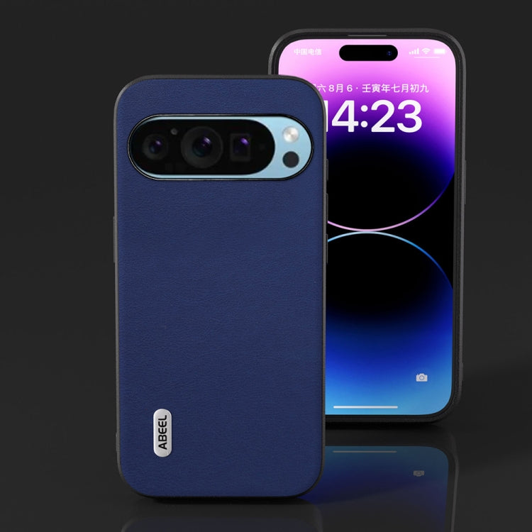 For Google Pixel 9 ABEEL Arashi Texture PU Phone Case(Deep Sea) - Google Cases by PMC TechLife | Online Shopping South Africa | PMC TechLife | Buy Now Pay Later Mobicred