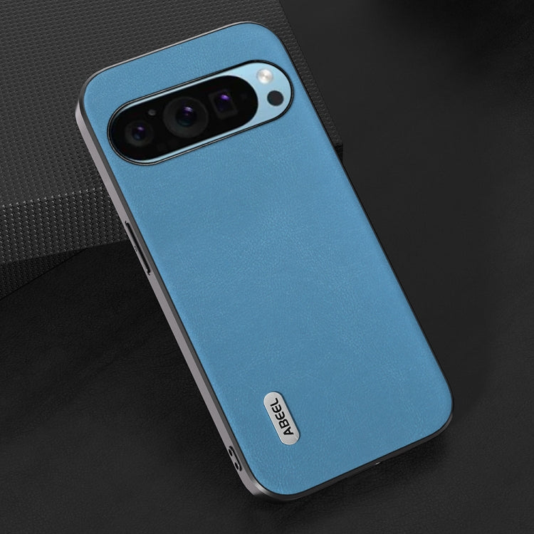 For Google Pixel 9 ABEEL Arashi Texture PU Phone Case(Sky Blue) - Google Cases by PMC TechLife | Online Shopping South Africa | PMC TechLife | Buy Now Pay Later Mobicred