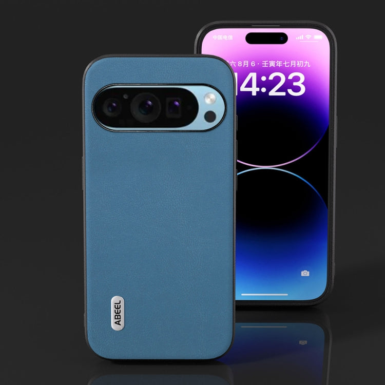 For Google Pixel 9 ABEEL Arashi Texture PU Phone Case(Sky Blue) - Google Cases by PMC TechLife | Online Shopping South Africa | PMC TechLife | Buy Now Pay Later Mobicred