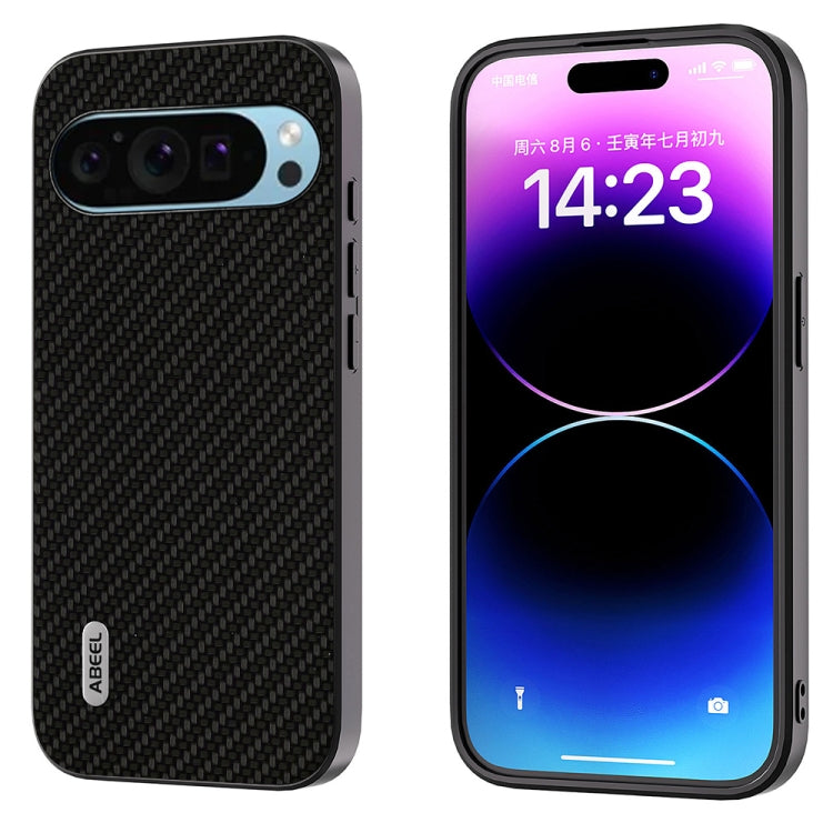 For Google Pixel 9 ABEEL Carbon Fiber Texture Protective Phone Case(Black) - Google Cases by PMC TechLife | Online Shopping South Africa | PMC TechLife | Buy Now Pay Later Mobicred