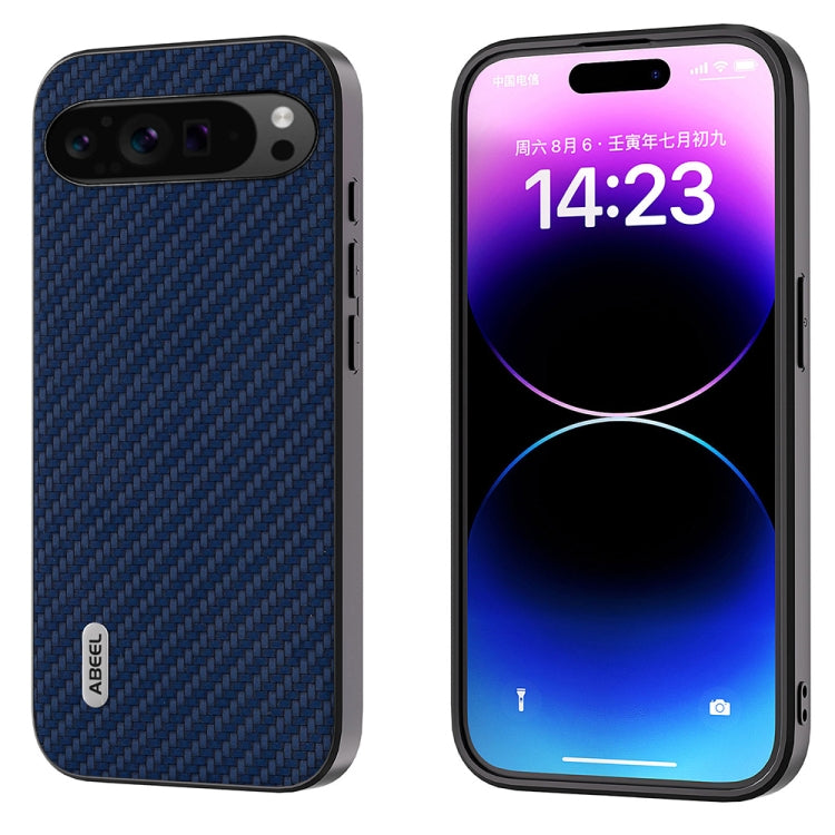 For Google Pixel 9 Pro ABEEL Carbon Fiber Texture Protective Phone Case(Dark Blue) - Google Cases by PMC TechLife | Online Shopping South Africa | PMC TechLife | Buy Now Pay Later Mobicred