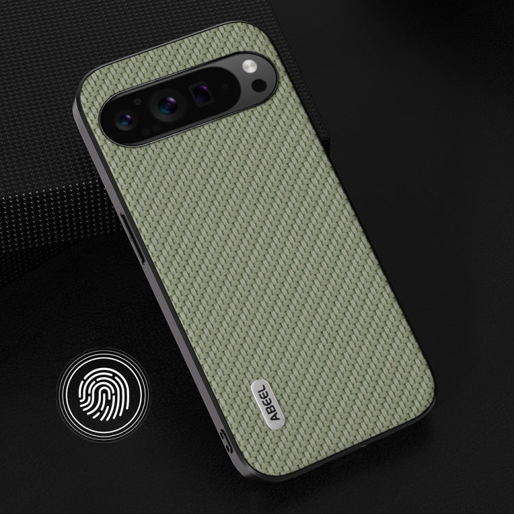 For Google Pixel 9 Pro ABEEL Carbon Fiber Texture Protective Phone Case(Green) - Google Cases by PMC TechLife | Online Shopping South Africa | PMC TechLife | Buy Now Pay Later Mobicred
