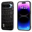 For Google Pixel 9 ABEEL Crocodile Texture Genuine Leather Phone Case(Black) - Google Cases by PMC TechLife | Online Shopping South Africa | PMC TechLife | Buy Now Pay Later Mobicred