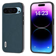 For Google Pixel 9 ABEEL Genuine Leather + PC Litchi Texture Phone Case(Green) - Google Cases by PMC TechLife | Online Shopping South Africa | PMC TechLife | Buy Now Pay Later Mobicred