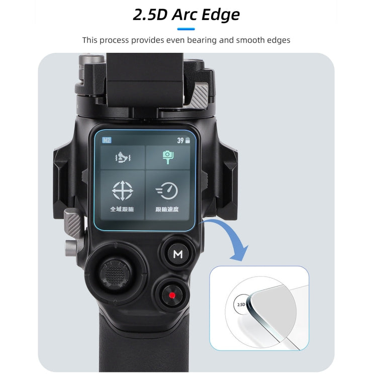 For DJI RS 4/RS 4 Pro/RS 3/RS 3 Pro Sunnylife  2pcs Screen Explosion proof Tempered Glass Film -  by Sunnylife | Online Shopping South Africa | PMC TechLife | Buy Now Pay Later Mobicred