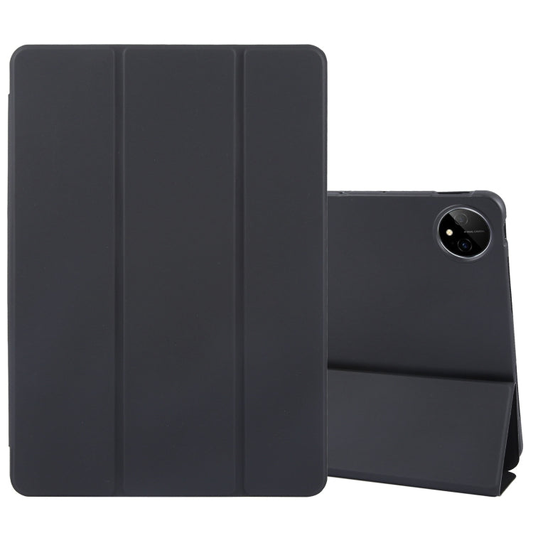 For Huawei MatePad Pro 11 2022/2024 Tri-fold Silicone Leather Tablet Case(Black) - Huawei by PMC Jewellery | Online Shopping South Africa | PMC Jewellery | Buy Now Pay Later Mobicred