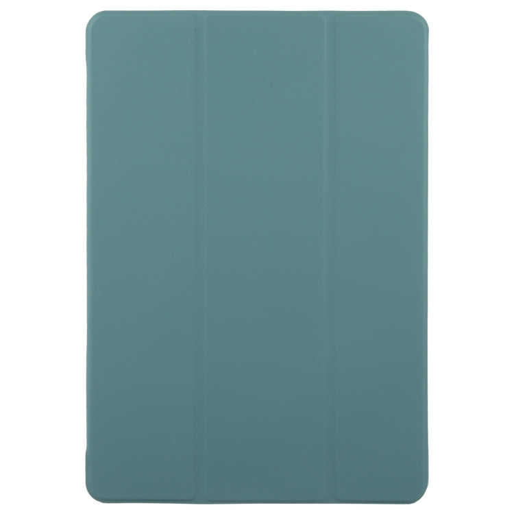 For Huawei MatePad Pro 11 2022/2024 Tri-fold Silicone Leather Tablet Case(Dark Green) - Huawei by PMC Jewellery | Online Shopping South Africa | PMC Jewellery | Buy Now Pay Later Mobicred