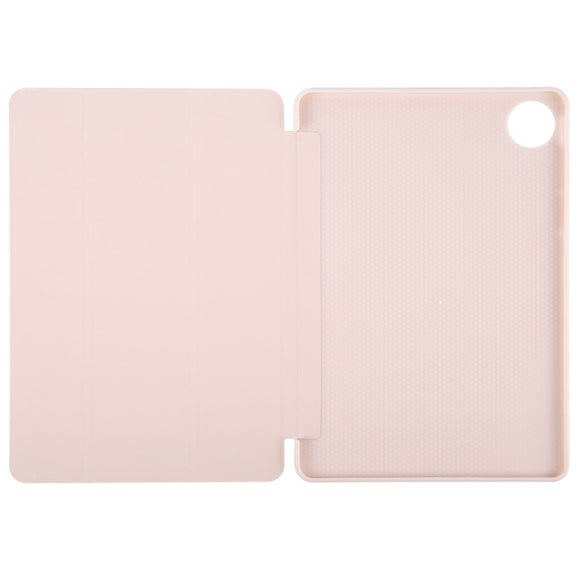 For Huawei MatePad Pro 11 2022/2024 Tri-fold Silicone Leather Tablet Case(Pink)
