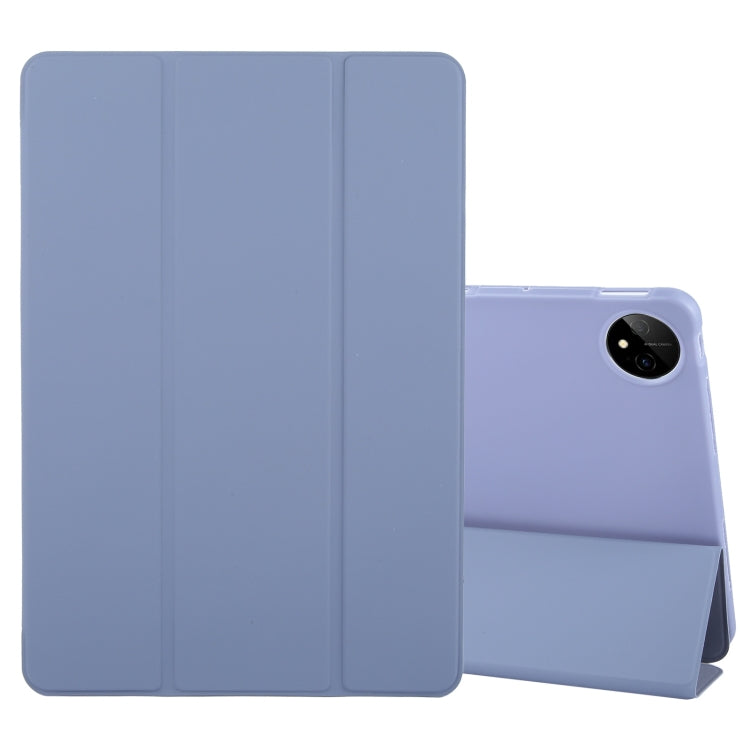 For Huawei MatePad Pro 11 2022/2024 Tri-fold Silicone Leather Tablet Case(Lavender) - Huawei by PMC Jewellery | Online Shopping South Africa | PMC Jewellery | Buy Now Pay Later Mobicred