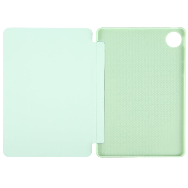 For Huawei MatePad Pro 11 2022/2024 Tri-fold Silicone Leather Tablet Case(Green)