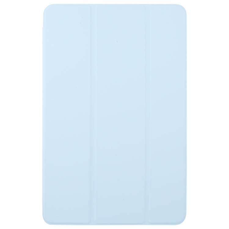 For Huawei MatePad SE 11 2024 Tri-fold Silicone Leather Tablet Case(Ice Blue)