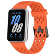 For Samsung Galaxy Fit 3 Hole Style Dual Buckle Silicone Watch Band(Orange) - Watch Bands by PMC TechLife | Online Shopping South Africa | PMC TechLife