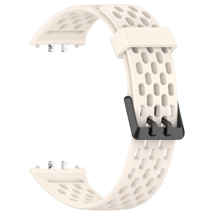 For Samsung Galaxy Fit 3 Hole Style Dual Buckle Silicone Watch Band(Starlight) - Watch Bands by PMC TechLife | Online Shopping South Africa | PMC TechLife
