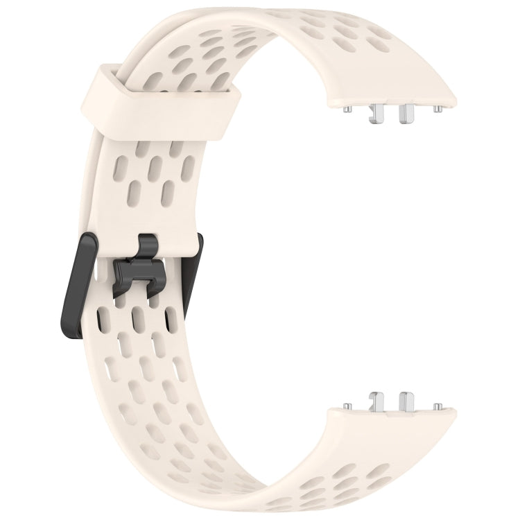 For Samsung Galaxy Fit 3 Hole Style Dual Buckle Silicone Watch Band(Starlight) - Watch Bands by PMC TechLife | Online Shopping South Africa | PMC TechLife
