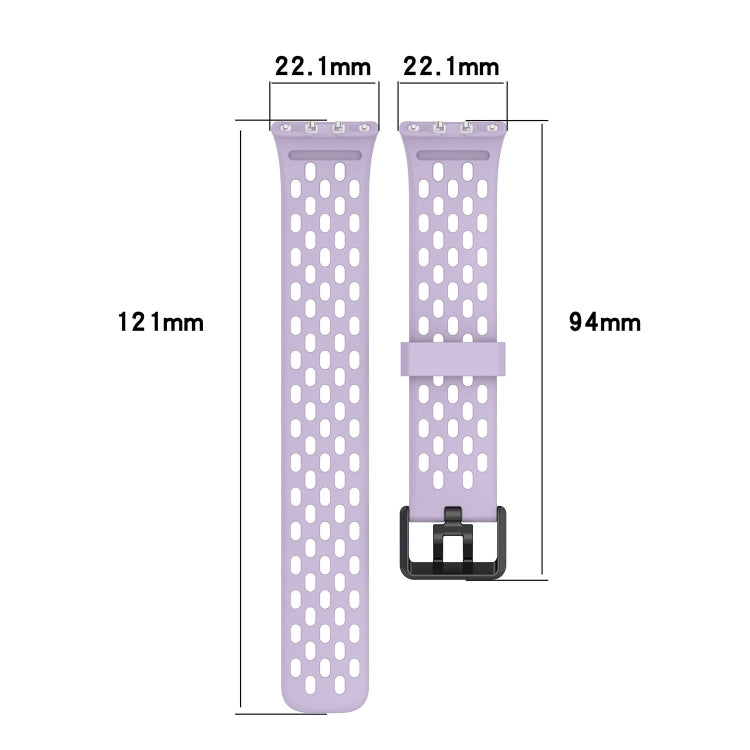 For Samsung Galaxy Fit 3 Hole Style Dual Buckle Silicone Watch Band(Orange)