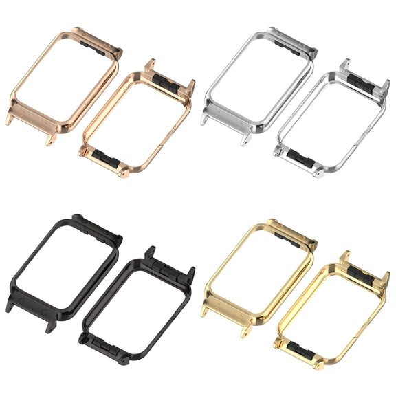 For Samsung Galaxy Fit 3 18mm Metal Frame Watch Protective Case(Gold)