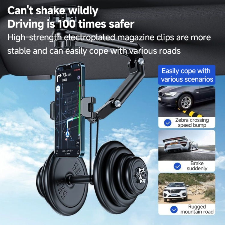 Multi functional Car Sun Visor Using Phone Holder(Black Grey) - Universal Car Holders by PMC Jewellery | Online Shopping South Africa | PMC Jewellery | Buy Now Pay Later Mobicred