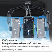 Multi functional Car Sun Visor Using Phone Holder(Black Green)