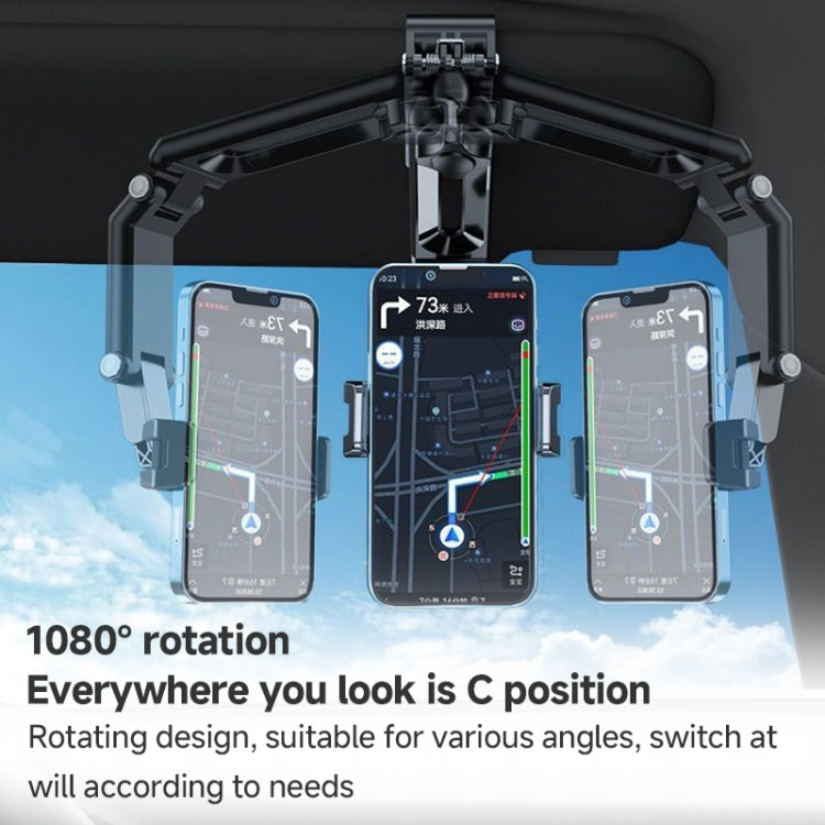 Multi functional Car Sun Visor Using Phone Holder(Black Green)